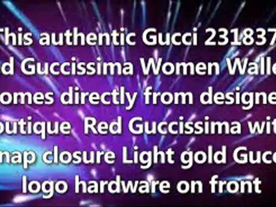 Bestselling Gucci Wallets Red Guccissima women 231837