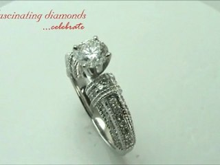 Princess Cut Diamond Engagement Ring In Vintage Pave Setting