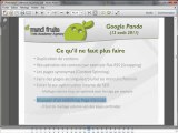 Google Panda révise le référencement (Vidéo 3/7) - Conférence Formation (Nov. 2011)