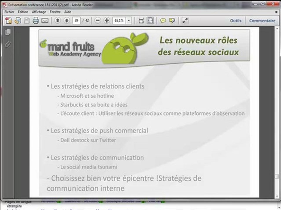 Plus de SEO sans SMO (Vidéo 7/7) - Conférence Formation (Nov. 2011)