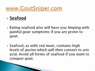 A List of Foods That Cause Gout