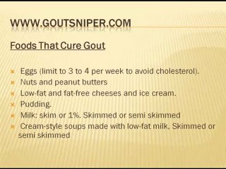 A List of Foods That Cure Gout