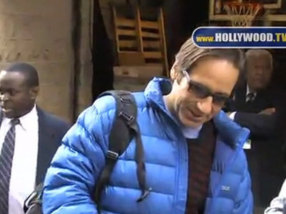 David Duchovny greets fans at Live with Kelly