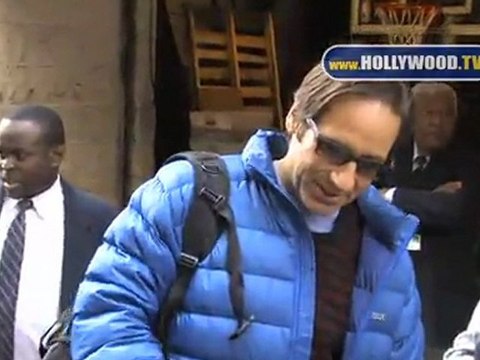 David Duchovny greets fans at Live with Kelly