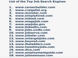 A List on the Top Job Search Engines and The Way to Develop your Career Search Capabilities