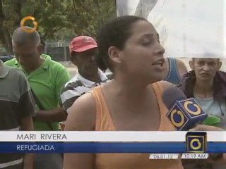 Refugiados de El Poliedro protestaron