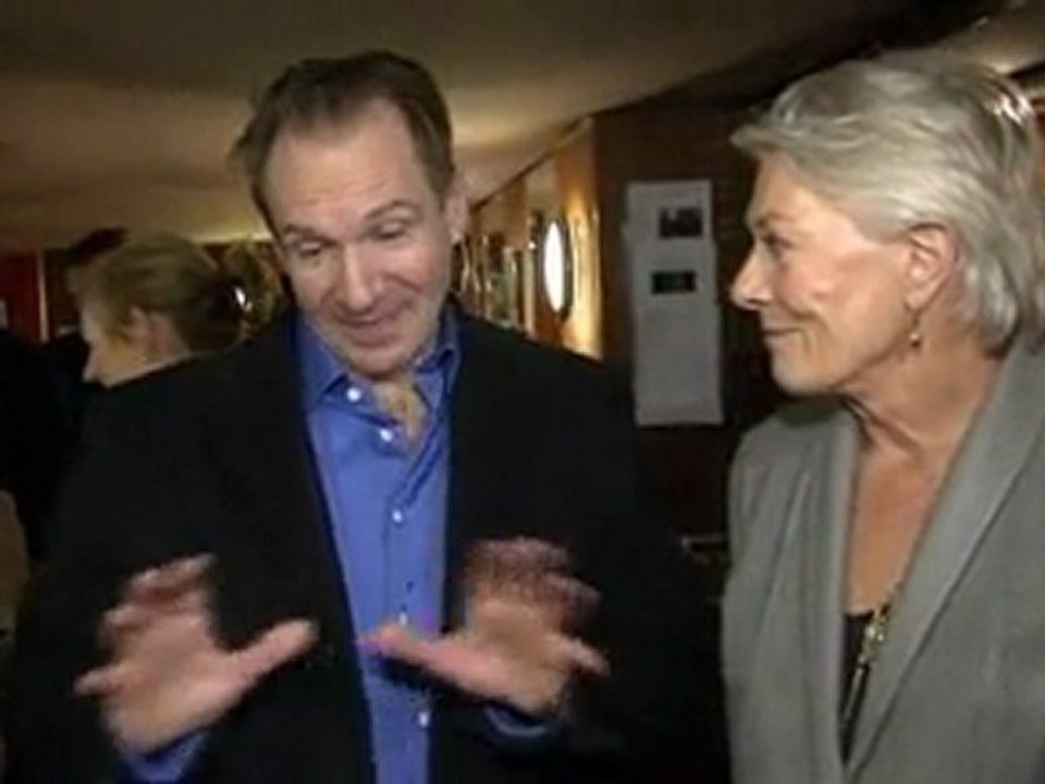 Gerard Butler and Ralph Fiennes show Coriolanus in London