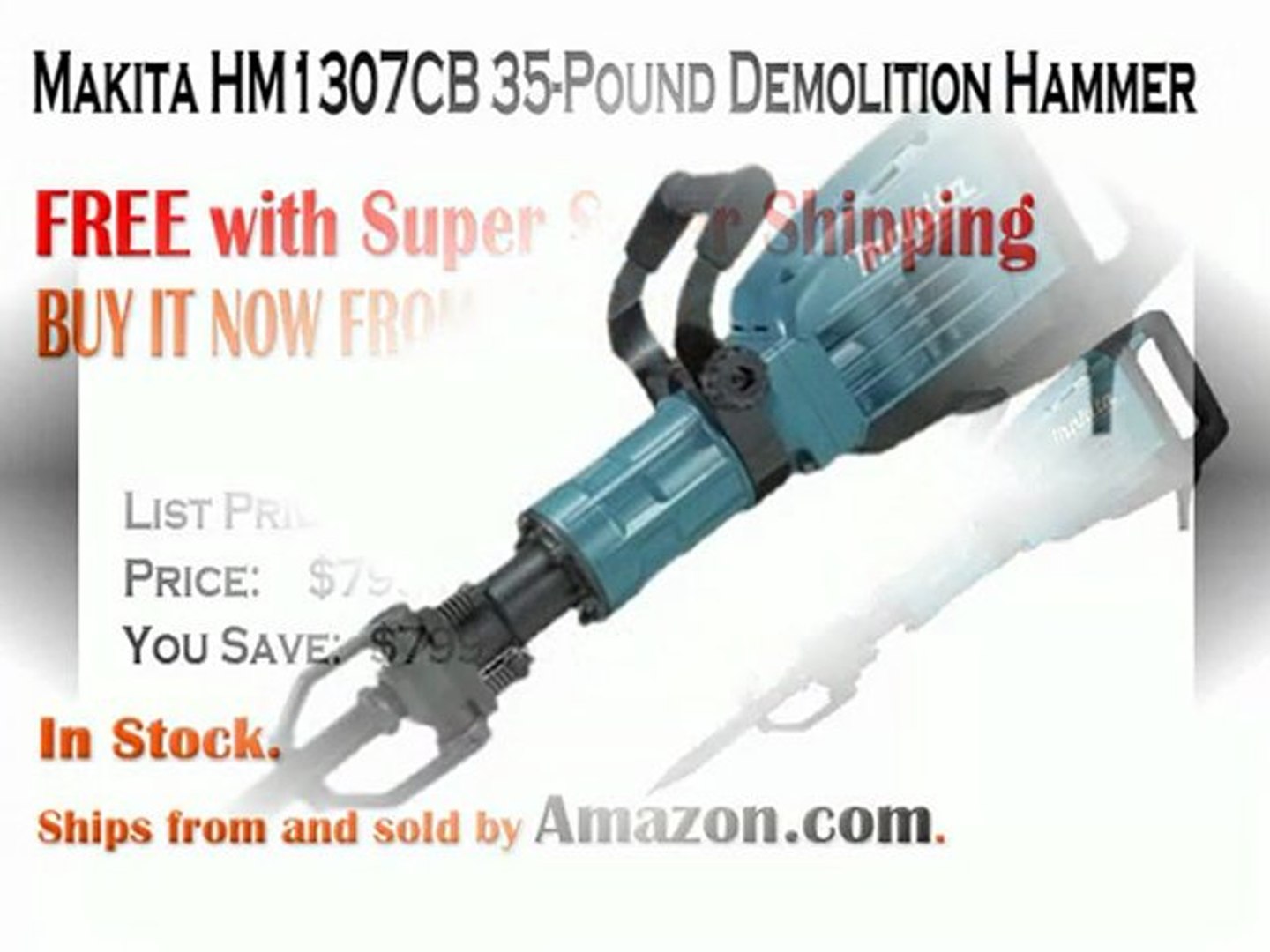 Makita HM1307CB 35-Pound Demolition Hammer - video Dailymotion