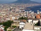 Napoli top majestic view on bay and port from Castelo