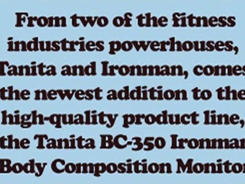 Tanita Ironman BC 35