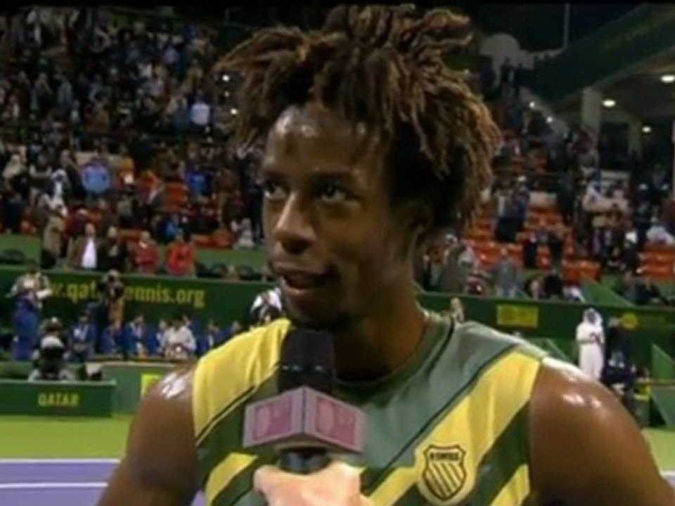 Monfils batte Nadal - Doha, semifinale
