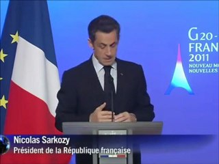 Sarkozy et la taxe sur les transactions financières