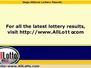 Mega Millions Lottery Drawing Results for January 6, 2011