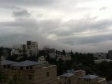 clouds climbing up the Carmel mount Nesher Technion