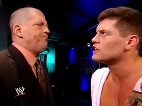 Goldust Talks to Cody Rhodes Backstage - Smackdown - 1/6/12