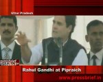 Congress Leader Rahul Gandhi in Pipraich, Gorakhpur (U.P)