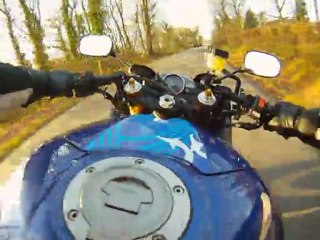 Yamaha R6 2008 rallye guidon droit Tancarville