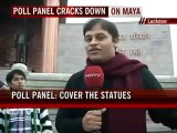 Mayawati's statues to be covered for Uttar Pradesh polls