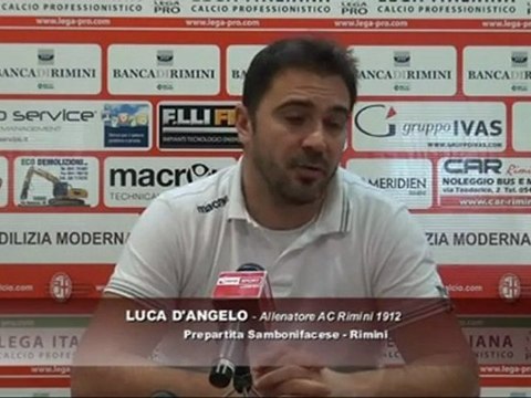 Icaro Sport. Sambonifacese-Rimini, il pregara di Luca D'Angelo