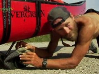 Frank canoes across Canada
