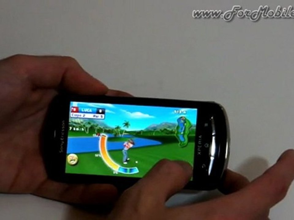 Demo gameplay Let's Golf su Sony Ericsson Xperia Pro