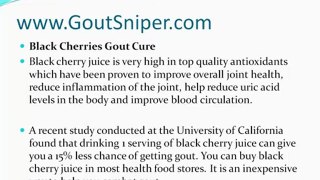 Black Cherries Gout Cure