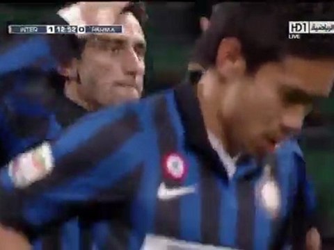 Diego Milito Goal Inter Milan 1 - 0 Parma .