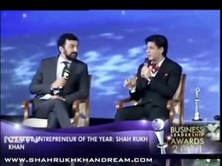 NDTV Business Leadership Awards SRK is creative entreprenuer of the year