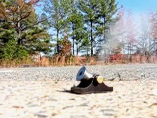 Mini Cannon - Firing in Slow Motion