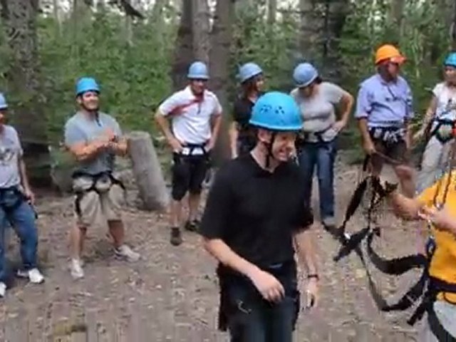 Ropes Course Leap of Faith