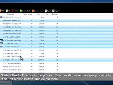 TradeMeters POS Stock Module Inventory Management-Editing and Deleting Items