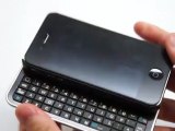 Tastiera fisica qwerty per iPhone 4 4s 3 3gs mini keyboard custodia bluetooth cover