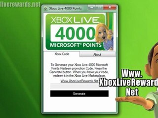 Xbox Live 4000 Microsoft Points Code Free Giveaway!!