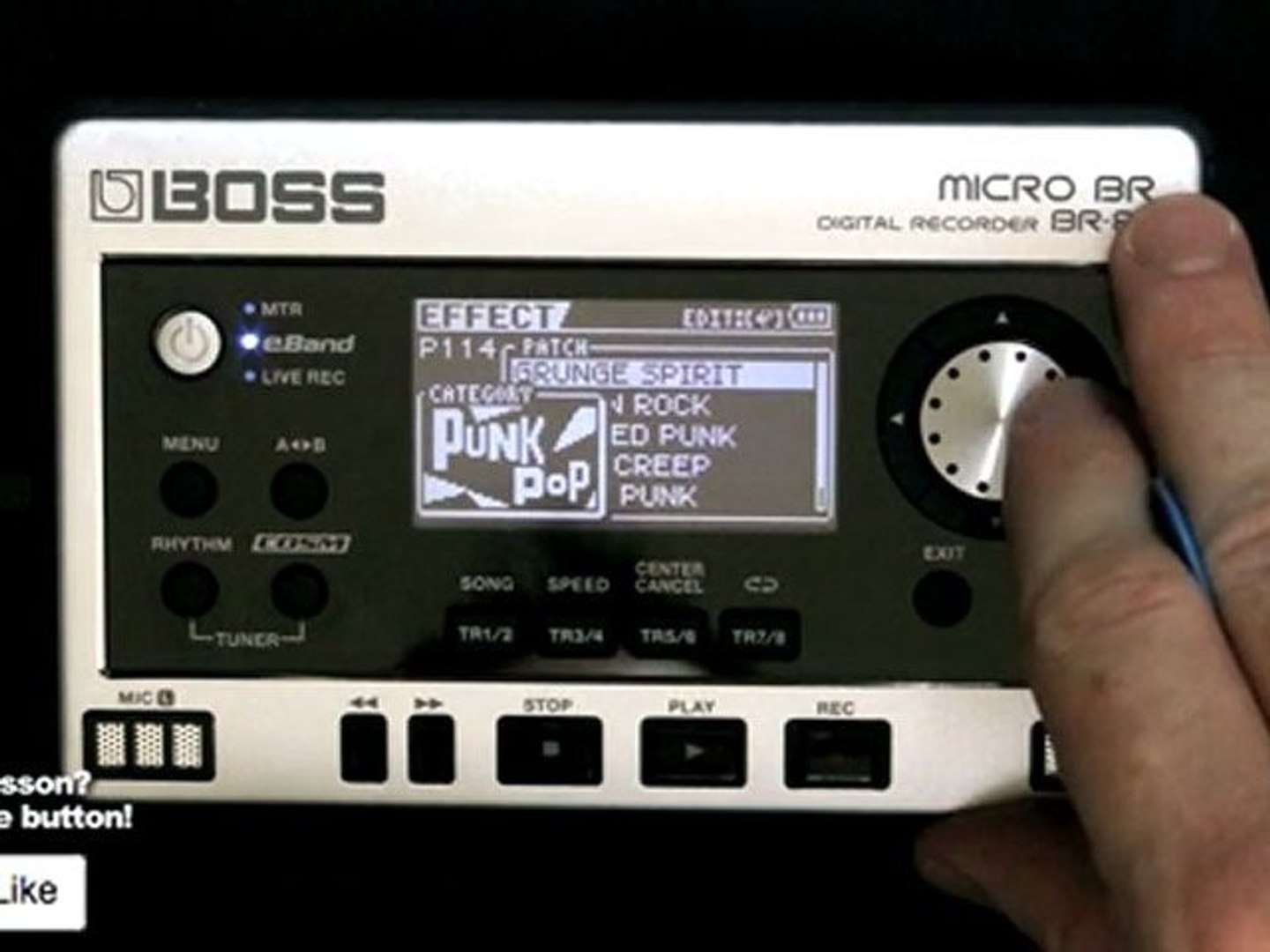 Boss Micro Br 80 Presets Demo Multi Fx Electric Video Dailymotion