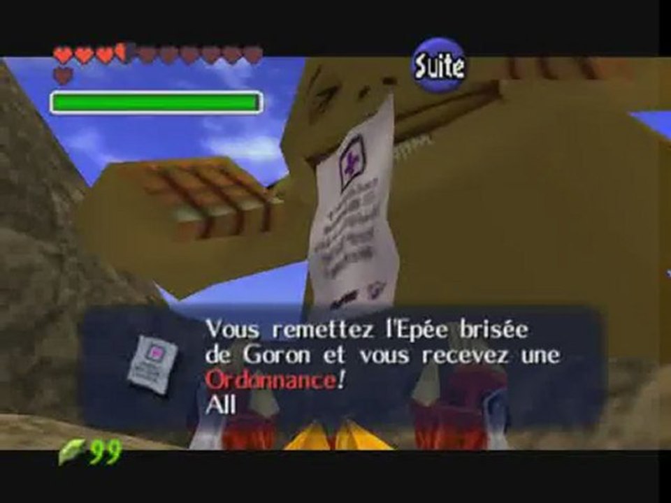 Zelda : Ocarina of Time - [Soluce - 097. L'Epée Biggoron]