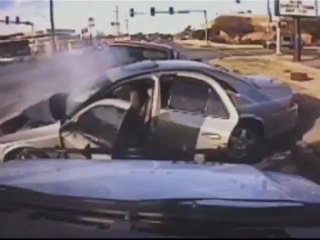 Choque a alta velocidad tras una persecución policial en Oklahoma