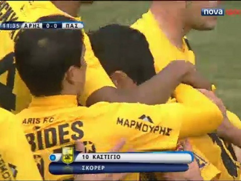 Άρης- ΠΑΣ Γιάννινα 1-0 - (8-1-2012) - Το γκόλ - by scholianos.blogspot.com