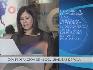 Confederación de Asociaciones Israelitas rechazó visita de Ahmadinejad