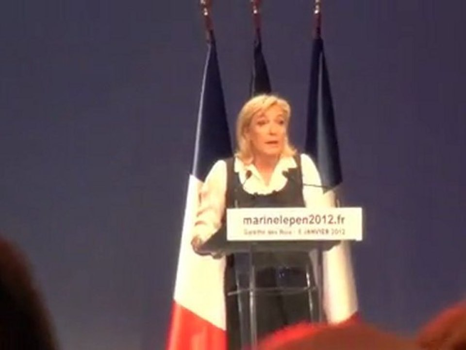 Social - Discours de Marine Le Pen à Saint Denis