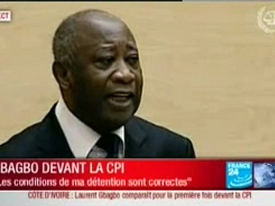 Côte d'ivoire  devant la cpi, l'ex-président ivoirien a dit être tombé sous les bombes françaises ( extraits video)