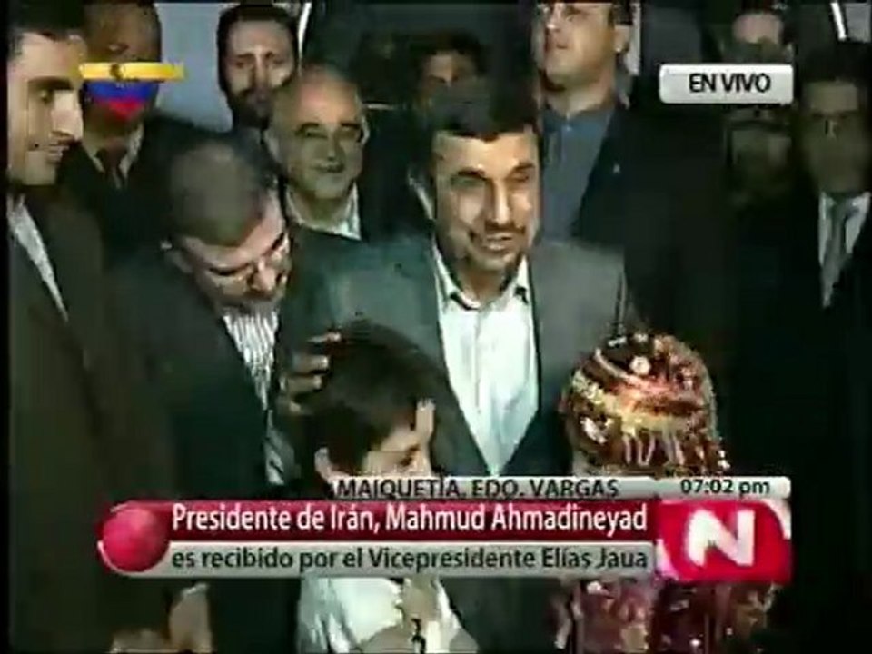 Presidente iraní llegó a Venezuela para revisar convenios de cooperación bilateral