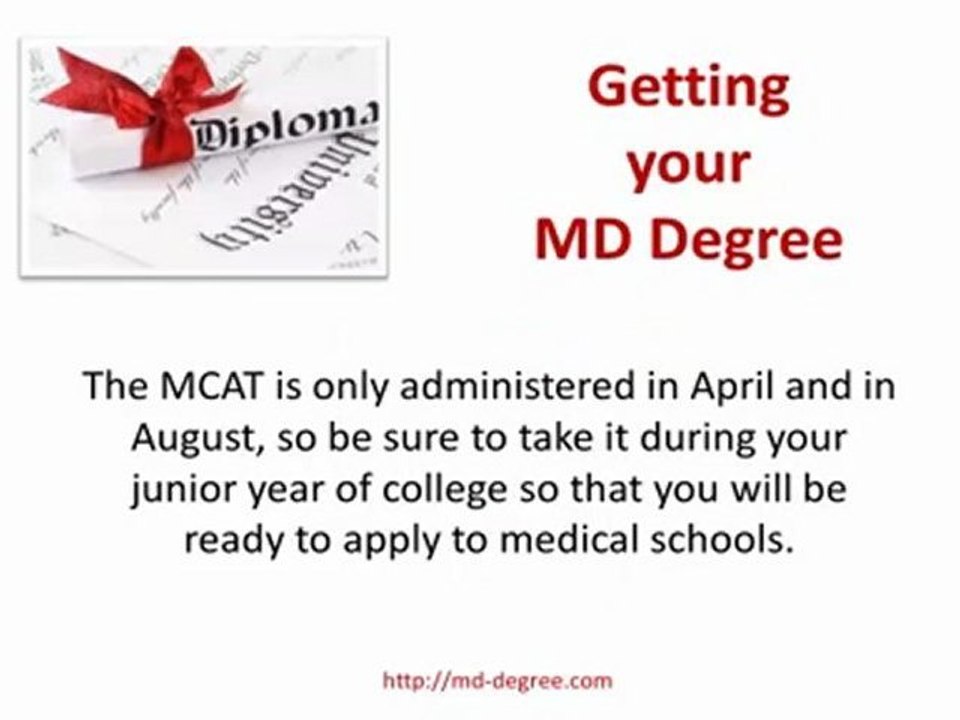 Steps to an MD Degree
