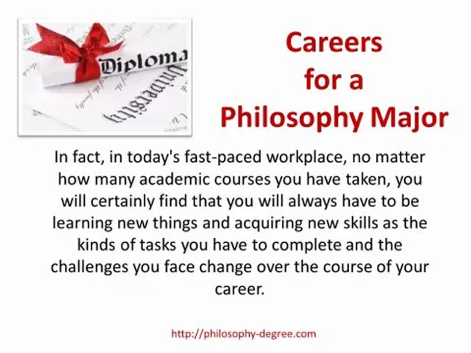 Philosophy Degree Careers