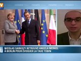 Sarkozy à Berlin pour évoquer la taxe sur les transactions financières