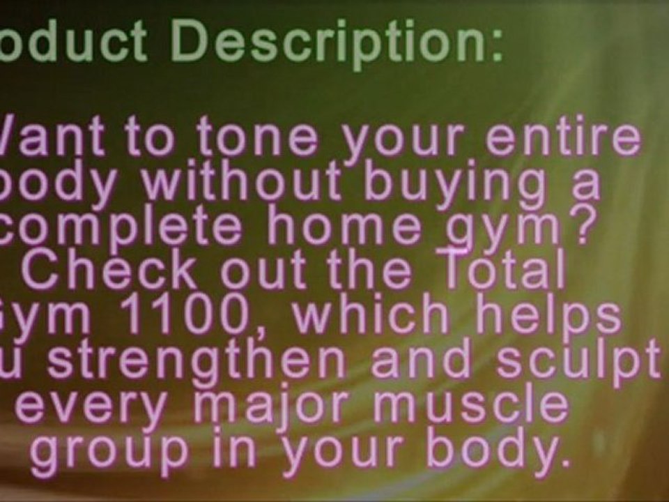 Total Gym 1100