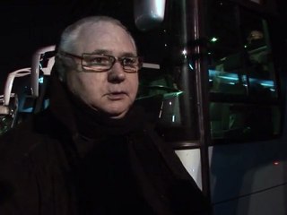 Les SeaFrance quittent Calais en bus, direction Paris