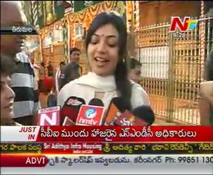 Heroine Kajal Family Visits Tirumala