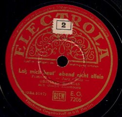 Gloria Lilienborn mit den Original Glorias - Laß mich heut abend nicht allein