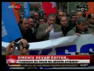 Samsun KESK'ten direnişe destek eylemi