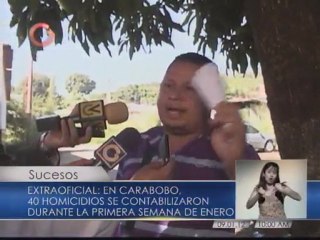 40 homicidios en Carabobo en lo que va de mes